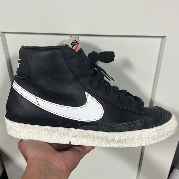 Nike Men's Blazer Mid '77 Vintage Shoes Men's 10.5 Black/Sail - Picture 1 of 5